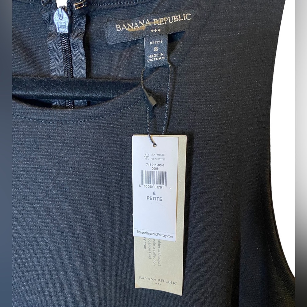 Banana Republic | NWT size 8 petite black dress - Picture 4 of 6